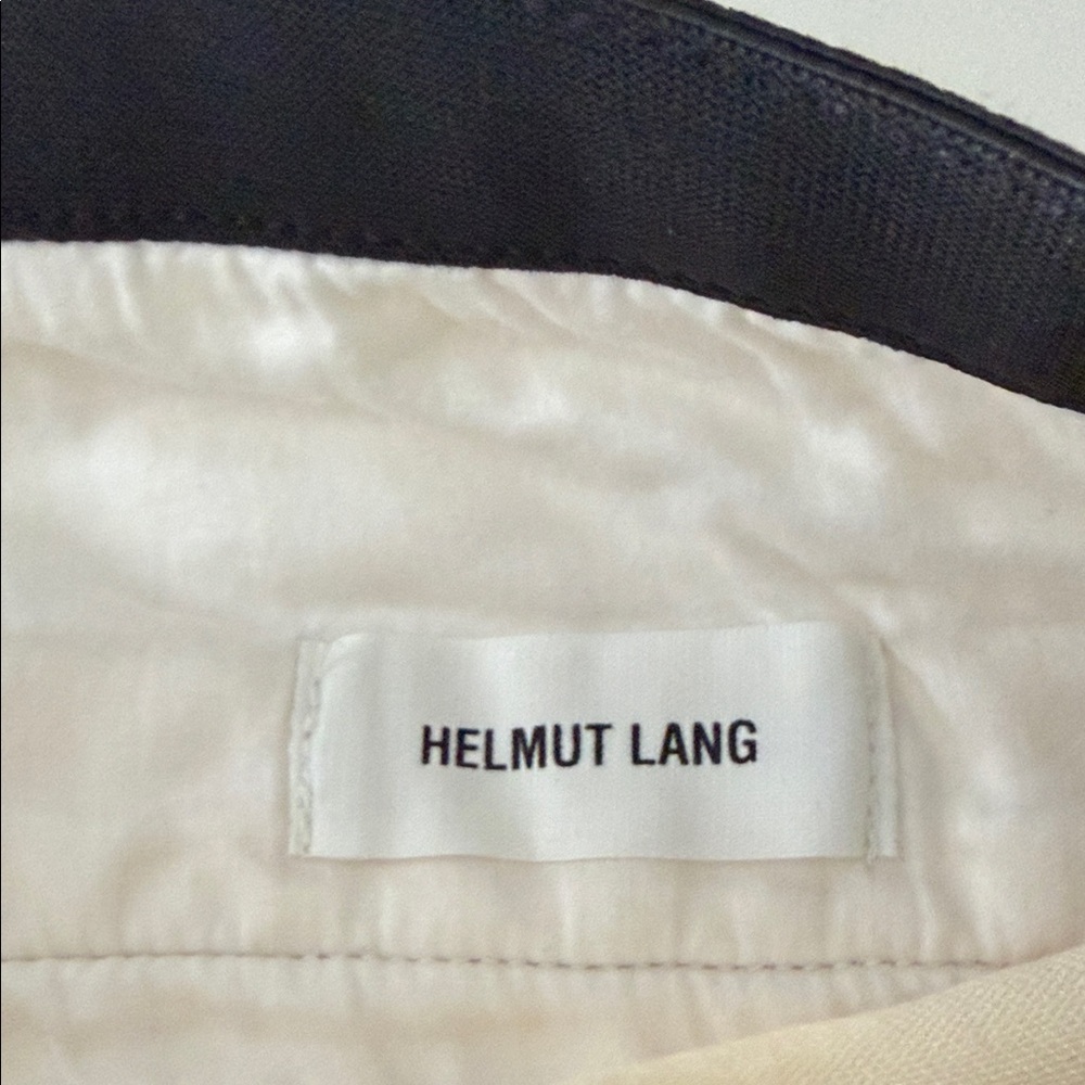 Helmut Lang Elegant Black and Cream Piece